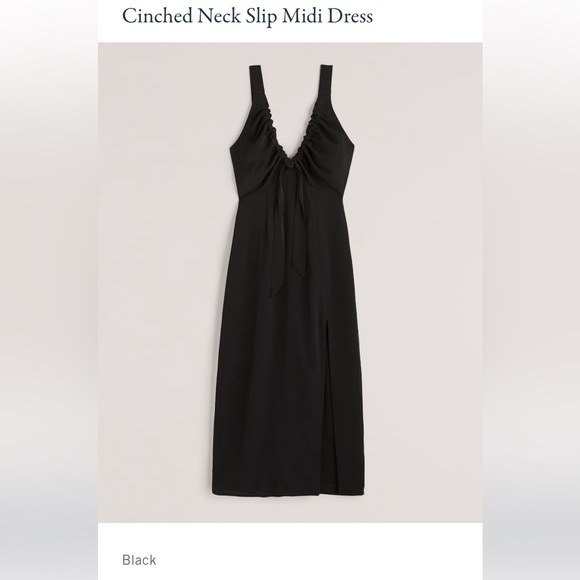 Abercrombie & Fitch Cinched Midi Slip Dress- size small - Picture 2 of 2